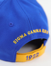 Load image into Gallery viewer, Sigma Gamma RHO LETTER BALL CAP_GOLD

