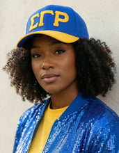 Load image into Gallery viewer, Sigma Gamma RHO LETTER BALL CAP_GOLD
