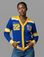 Cargar imagen en el visor de la galería, Sigma Gamma RHO WOOL SWEATER CARDIGAN
