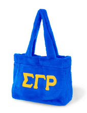 Cargar imagen en el visor de la galería, Sigma Gamma RHO FUR BAG_ROYAL BLUE
