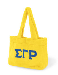 Sigma Gamma Rho Fur Bag (Gold)