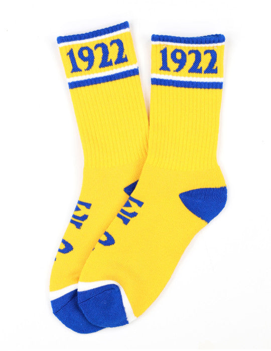 Sigma Gamma Rho 1922 Gold Socks