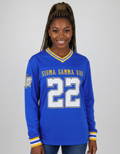 Load image into Gallery viewer, Sigma Gamma RHO LONG SLEEVE JERSEY_ROYAL BLUE
