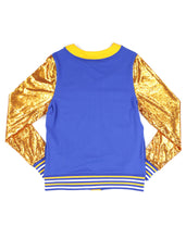 Load image into Gallery viewer, Sigma Gamma RHO SEQUIN CARDIGAN_ROYAL BLUE
