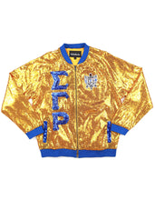 Load image into Gallery viewer, Sigma Gamma RHO SEQUIN JACKET_GOLD
