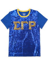 Load image into Gallery viewer, Sigma Gamma RHOSEQUIN TEE_ROYAL BLUE
