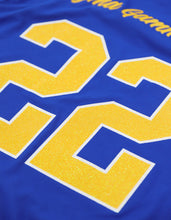 Load image into Gallery viewer, Sigma Gamma RHO GLITTER DRY FIT TEE_ROYAL BLUE
