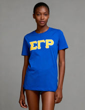 Load image into Gallery viewer, Sigma Gamma RHO GLITTER DRY FIT TEE_ROYAL BLUE
