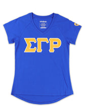 Load image into Gallery viewer, Sigma Gamma RHO V-NECK TEE_BLUE
