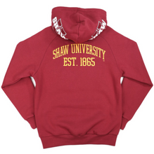 Cargar imagen en el visor de la galería, SHAW UNIVERSITY HOOD LOGO HOODIE
