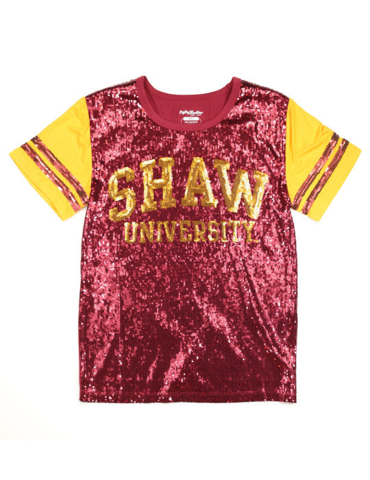 SHAW UNIVERSITY SEQUIN TEE