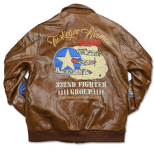 Cargar imagen en el visor de la galería, TUSKEGEE AIRMEN LEATHER JACKET
