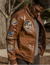 Cargar imagen en el visor de la galería, TUSKEGEE AIRMEN LEATHER JACKET
