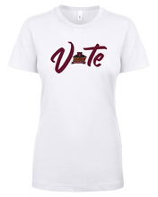 Load image into Gallery viewer, Shaw University Vote T-shirts (Ladies Cut)
