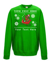 Load image into Gallery viewer, Slayin&#39; Sleigh Christmas Ugly Sweater
