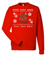 Load image into Gallery viewer, Slayin&#39; Sleigh Christmas Ugly Sweater
