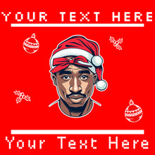 Cargar imagen en el visor de la galería, Suéter feo navideño de Tupac
