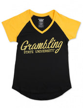 Load image into Gallery viewer, GRAMBLING STATE V-NECK TEE (BLACK)
