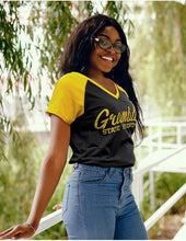 Load image into Gallery viewer, GRAMBLING STATE V-NECK TEE (BLACK)
