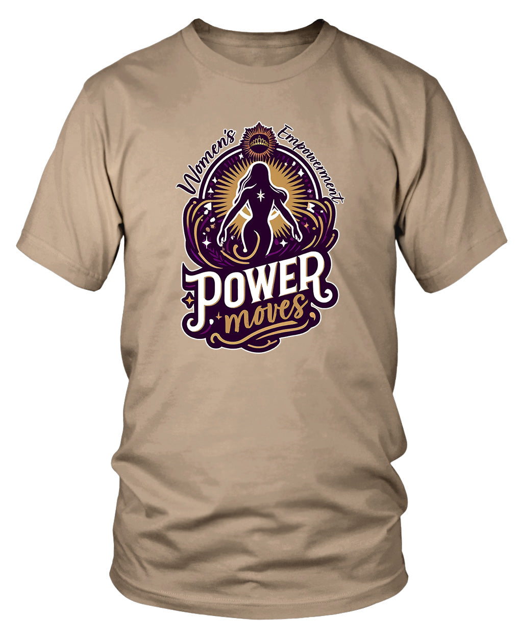 Sand Women's Empowerment T-shirt Inspired by Sarah Jakes Roberts book POWER MOVES