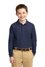 Cargar imagen en el visor de la galería, Port Authority ®  Youth Long Sleeve Silk Touch™ Polo.  Y500LS
