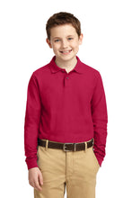 Cargar imagen en el visor de la galería, Port Authority ®  Youth Long Sleeve Silk Touch™ Polo.  Y500LS
