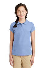 Cargar imagen en el visor de la galería, Port Authority ®  Girls Silk Touch ™  Peter Pan Collar Polo. YG503
