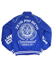 Load image into Gallery viewer, ZETA PHI BETA CENTENNIAL RACING JACKET
