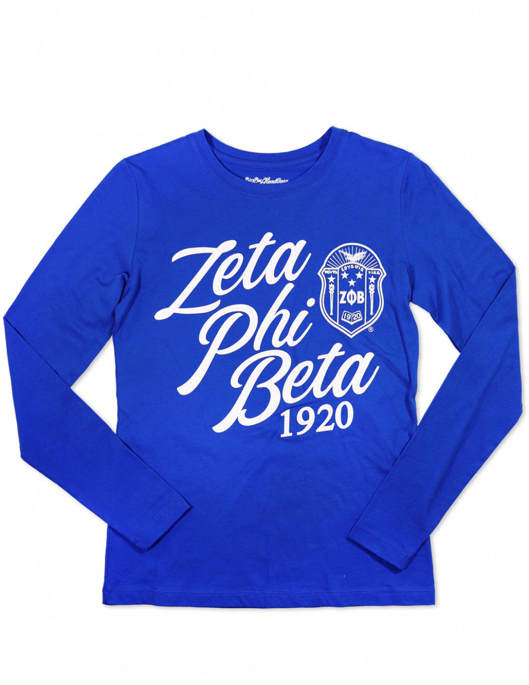 ZETA PHI BETA LONG SLEEVE TEE_ROYAL BLUE