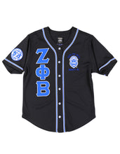 Load image into Gallery viewer, ZETA PHI BETA BASEBALL JERSEY_BLACK
