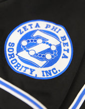 Load image into Gallery viewer, ZETA PHI BETA BASEBALL JERSEY_BLACK
