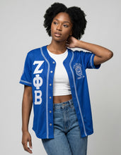Load image into Gallery viewer, ZETA PHI BETA BASEBALL JERSEY_ROYAL BLUE
