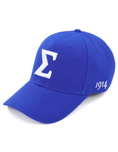 Load image into Gallery viewer, PHI BETA SIGMA LETTER BALL CAP_BLUE
