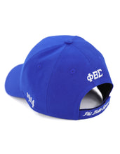 Load image into Gallery viewer, PHI BETA SIGMA LETTER BALL CAP_BLUE
