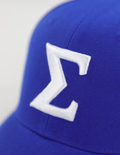 Load image into Gallery viewer, PHI BETA SIGMA LETTER BALL CAP_BLUE
