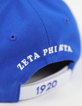 Load image into Gallery viewer, ZETA PHI BETA LETTER BALL CAP_ROYAL BLUE
