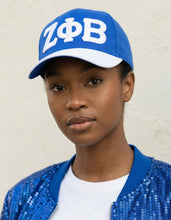 Load image into Gallery viewer, ZETA PHI BETA LETTER BALL CAP_ROYAL BLUE
