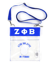 Load image into Gallery viewer, ZETA PHI BETA CLEAR CROSS BAG
