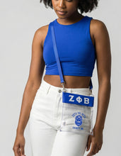 Load image into Gallery viewer, ZETA PHI BETA CLEAR CROSS BAG
