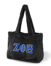 Cargar imagen en el visor de la galería, ZETA PHI BETA FUR BAG_BLACK
