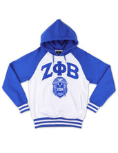 Load image into Gallery viewer, ZETA PHI BETA TWO-TONE PULLOVER HOODIE
