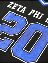 Load image into Gallery viewer, Zeta Phi Beta LONG SLEEVE_BLACK
