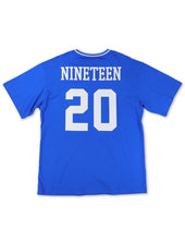Cargar imagen en el visor de la galería, Zeta Phi Beta OVERSIZED CHENILLE FOOTBALL JERSEY TEE_ROYAL_BLUE
