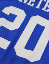 Cargar imagen en el visor de la galería, Zeta Phi Beta OVERSIZED CHENILLE FOOTBALL JERSEY TEE_ROYAL_BLUE
