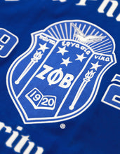 Load image into Gallery viewer, ZETA PHI BETA RACING TWILL JACKET_BLUE
