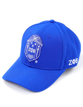 Load image into Gallery viewer, ZETA PHI BETA CREST BALL CAP_ROYAL BLUE
