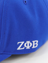 Load image into Gallery viewer, ZETA PHI BETA CREST BALL CAP_ROYAL BLUE
