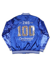 Load image into Gallery viewer, ZETA PHI BETA CENTEINNIAL SEQUIN JACKET
