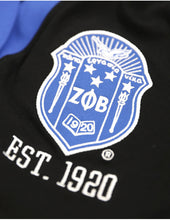 Load image into Gallery viewer, Zeta Phi Beta SEQUIN CARDIGAN_BLACK
