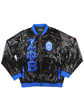 Cargar imagen en el visor de la galería, Zeta Phi Beta SEQUIN JACKET_BLACK

